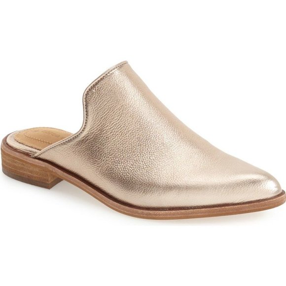 Corso Como Shoes - Corso Como 'Dylan' Pointy Toe Mule Champagne 7M